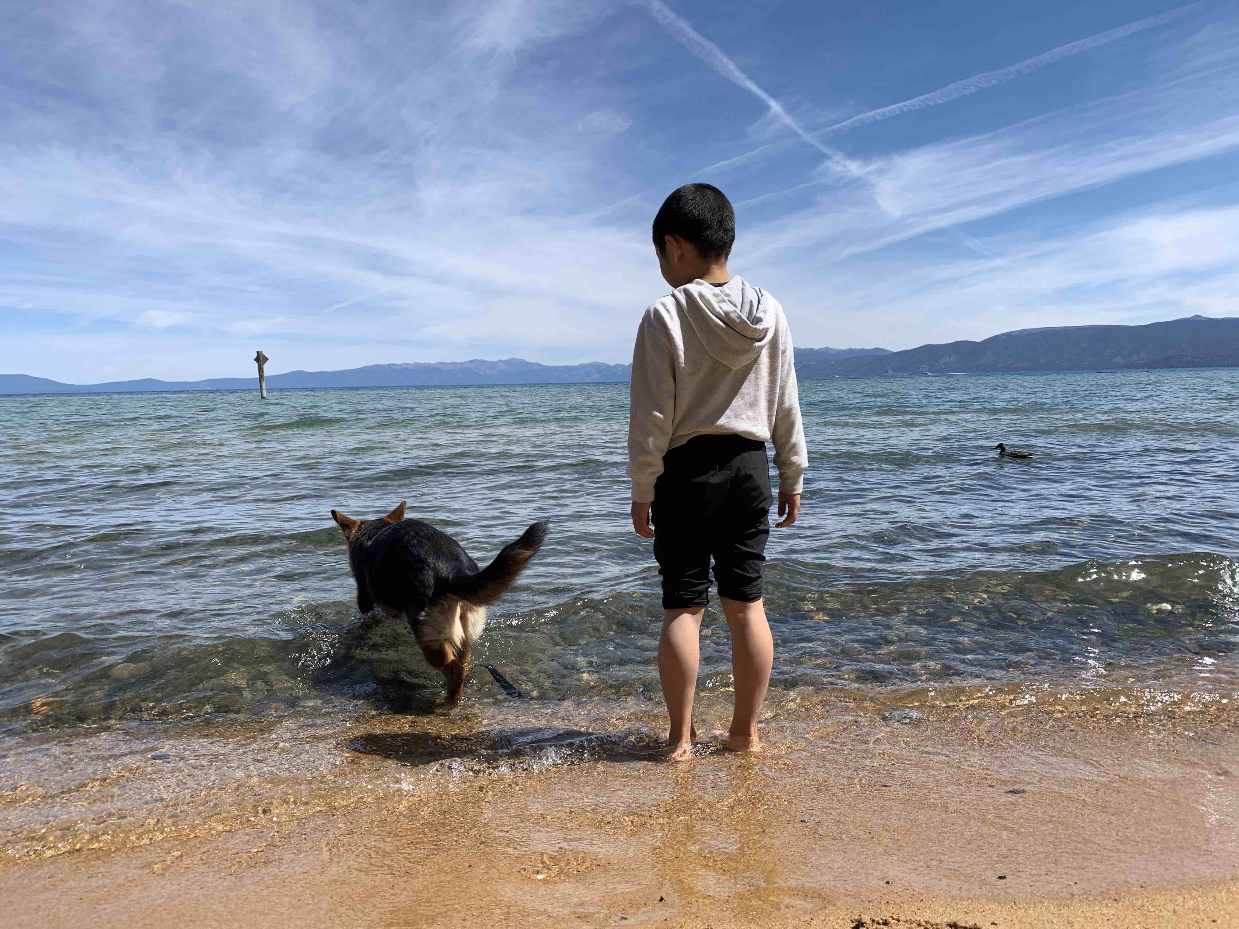 Lucy and Ryan on the beach